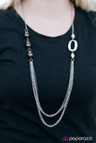 Paparazzi "A Dramatic Entrance" Brown Necklace & Earring Set Paparazzi Jewelry