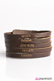 Paparazzi "A DREAMER Come True" Brown Bracelet Paparazzi Jewelry