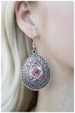 Paparazzi "A Drop In The Bucket" Red Earrings Paparazzi Jewelry