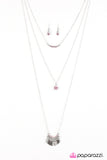 Paparazzi "Adventures Are Forever" Pink Necklace & Earring Set Paparazzi Jewelry