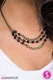 Paparazzi "Affectionately Yours" Black Necklace & Earring Set Paparazzi Jewelry