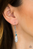 Paparazzi "A FLIGHT To The Finish" Blue Earrings Paparazzi Jewelry