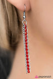 Paparazzi "A For Asymmetrical" Red Necklace & Earring Set Paparazzi Jewelry