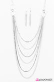 Paparazzi "A For Asymmetrical" White Necklace & Earring Set Paparazzi Jewelry