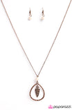 Paparazzi "A Free SPEAR-it" Copper Necklace & Earring Set Paparazzi Jewelry