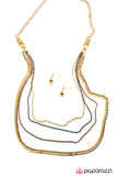 Paparazzi "After Hours" Gold Necklace & Earring Set Paparazzi Jewelry