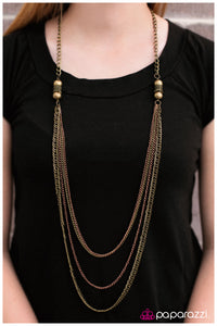 Paparazzi "After Hours" Brass Necklace & Earring Set Paparazzi Jewelry