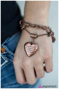 Paparazzi "After My Own Heart" Copper Bracelet Paparazzi Jewelry