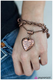 Paparazzi "After My Own Heart" Copper Bracelet Paparazzi Jewelry