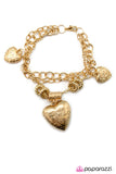 Paparazzi "After My Own Heart" Gold Bracelet Paparazzi Jewelry