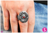 Paparazzi "Against the Current" Red Ring Paparazzi Jewelry