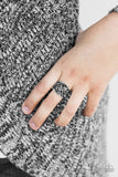 Paparazzi "Against The Tide - Black" ring Paparazzi Jewelry