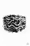 Paparazzi "Against The Tide - Black" ring Paparazzi Jewelry