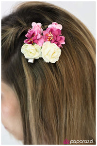 Paparazzi "A Garden Variety" Pink Hair Clip Paparazzi Jewelry