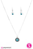 Paparazzi "A GLEAM Act" Blue Necklace & Earring Set Paparazzi Jewelry