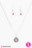 Paparazzi "A GLEAM Act" Pink Necklace & Earring Set Paparazzi Jewelry