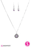 Paparazzi "A GLEAM Act" Purple Necklace & Earring Set Paparazzi Jewelry