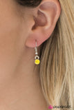 Paparazzi "A GLEAM Act" Yellow Necklace & Earring Set Paparazzi Jewelry