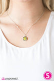 Paparazzi "A GLEAM Act" Yellow Necklace & Earring Set Paparazzi Jewelry