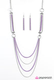 Paparazzi "A Good Man Is HEART To Find" Purple Necklace & Earring Set Paparazzi Jewelry