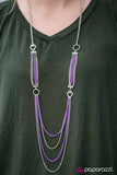 Paparazzi "A Good Man Is HEART To Find" Purple Necklace & Earring Set Paparazzi Jewelry