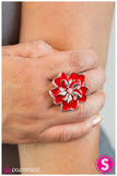Paparazzi "Ahead Of the Curve - Red" ring Paparazzi Jewelry