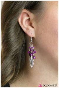 Paparazzi "A High-Flier" Purple Earrings Paparazzi Jewelry