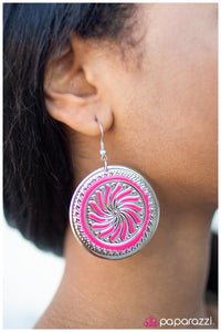 Paparazzi "A Hop, Skip, and a Jump" Pink Earrings Paparazzi Jewelry