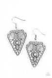 Paparazzi "Aim True - Silver" earring Paparazzi Jewelry