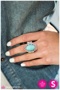 Paparazzi "Aint My First Rodeo" Blue Ring Paparazzi Jewelry