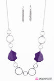 Paparazzi "Aint No Mountain High Enough" Purple Necklace & Earring Set Paparazzi Jewelry