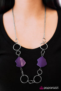 Paparazzi "Aint No Mountain High Enough" Purple Necklace & Earring Set Paparazzi Jewelry