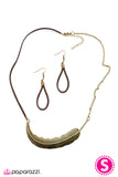 Paparazzi "Airborne - Brass" necklace Paparazzi Jewelry