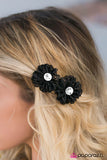 Paparazzi "A LACY Sunday" Black Hair Clip Paparazzi Jewelry