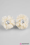 Paparazzi "A LACY Sunday" White Hair Clip Paparazzi Jewelry