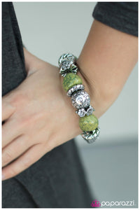 Paparazzi "A La Mode" Green Bracelet Paparazzi Jewelry