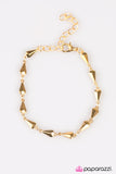 Paparazzi "A Little Bit of Heaven" Gold Bracelet Paparazzi Jewelry