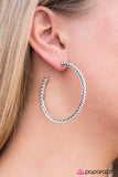 Paparazzi "A Little HOOPY" Silver Earrings Paparazzi Jewelry