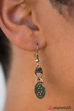 Paparazzi "All About That Texture" Brass Earrings Paparazzi Jewelry