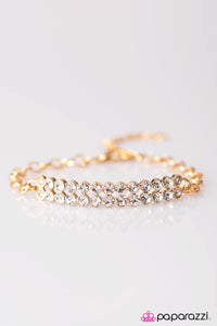 Paparazzi "All Bravado" Gold Bracelet Paparazzi Jewelry