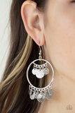 Paparazzi "All-CHIME High" Silver Earrings Paparazzi Jewelry