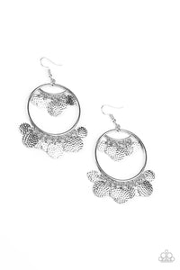 Paparazzi "All-CHIME High" Silver Earrings Paparazzi Jewelry