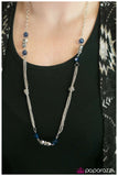 Paparazzi "All Dolled Up" Blue 039XX Necklace & Earring Set Paparazzi Jewelry