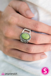 Paparazzi "All For The WEST" Green Ring Paparazzi Jewelry