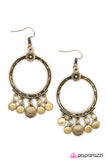 Paparazzi "All Good Things" Brass Earrings Paparazzi Jewelry