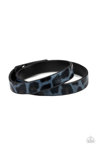 Paparazzi "All GRRirl” Blue Wrap Bracelet Paparazzi Jewelry