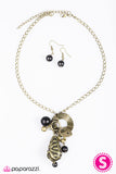Paparazzi "All In Good Cheer" Brass Necklace & Earring Set Paparazzi Jewelry