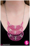 Paparazzi "All INTENSE and Purposes" Pink Necklace & Earring Set Paparazzi Jewelry