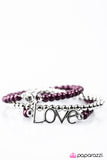 Paparazzi "All is Fair..." Purple Bracelet Paparazzi Jewelry