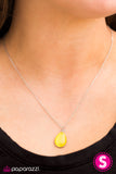 Paparazzi "All I Wanna DEW" Yellow Necklace & Earring Set Paparazzi Jewelry